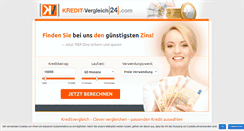 Desktop Screenshot of kredit-vergleich24.com